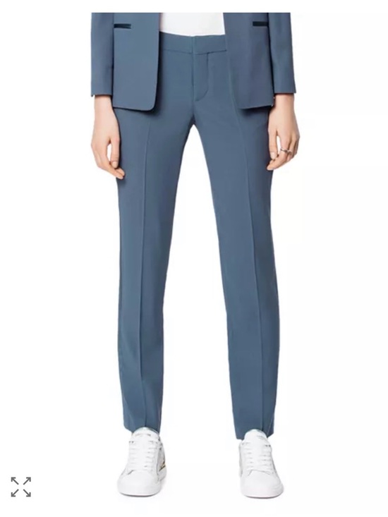 Zadig & Voltaire Pants - Zadig & Voltaire Prune Satin Pants, Size 40